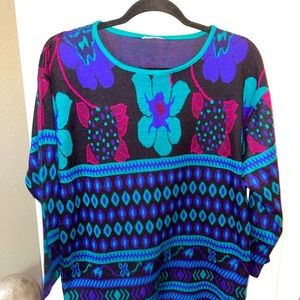 Vintage bright color Sweater